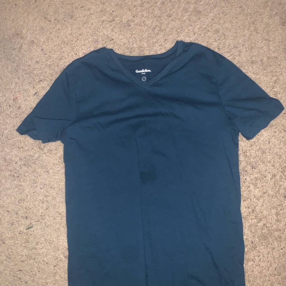 Goodfellow & co V-Neck Blue-Green Tee